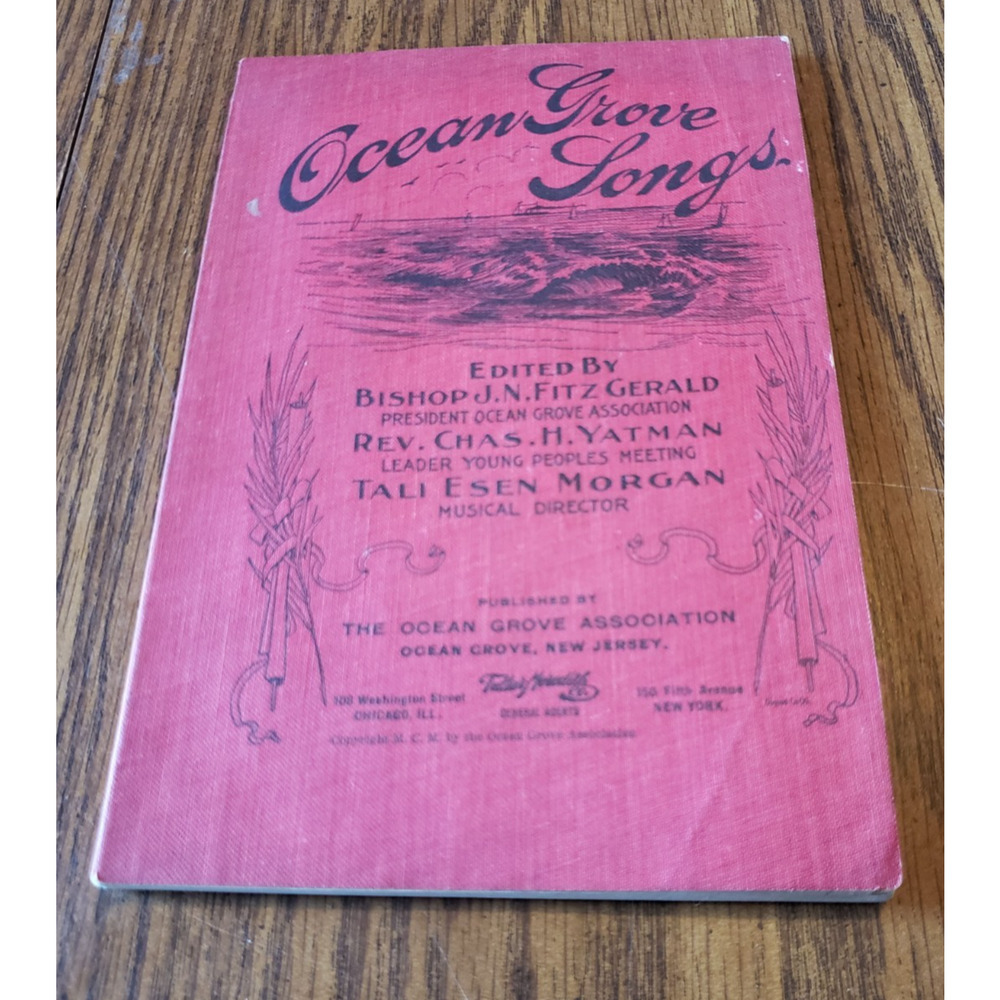 Ocean Grove Songs NJ Official Hymnal 1920's J.N Fitzgerald